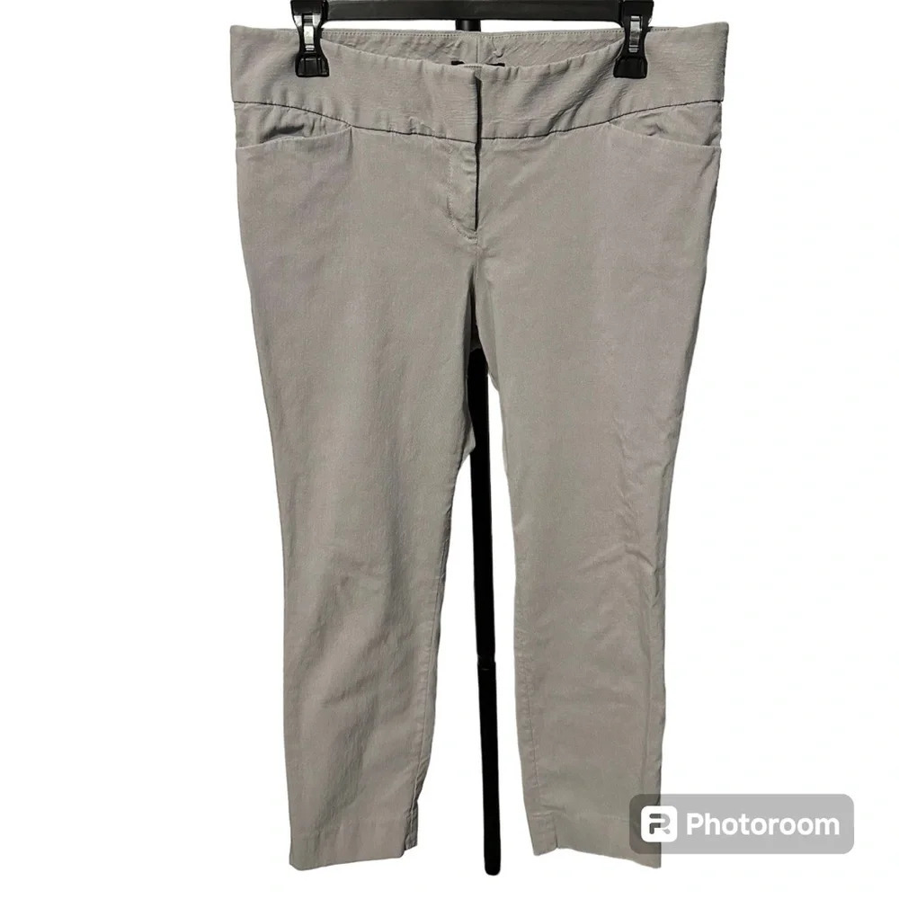 The Limited Pants Size 12 Grey Pants Professional Nice Quality 3 buckle waist